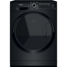 Hotpoint , NDD 11725 BDA EE , Washing Machine With Dryer , Energy efficiency class E , Front loading , Washing capacity 11 kg , 1551 RPM , Depth 61 cm , Width 60 cm , Display , LCD , Drying system , Drying capacity 7 kg , Steam function , Black