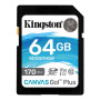 Kingston , Canvas Go! Plus , 64 GB , SD , Flash memory class 10