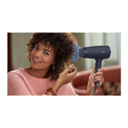Philips , Hair Dryer , BHD360/20 , 2100 W , Number of temperature settings 6 , Ionic function , Diffuser nozzle , Black/Blue
