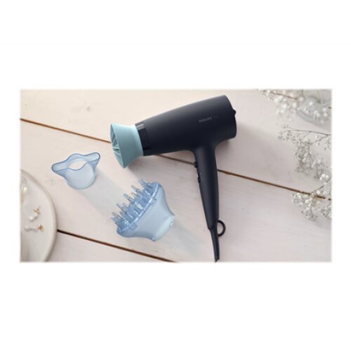 Philips , Hair Dryer , BHD360/20 , 2100 W , Number of temperature settings 6 , Ionic function , Diffuser nozzle , Black/Blue
