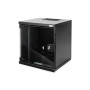 Digitus , Wall Mounting Cabinet , DN-10-06U-B , IP protection class: IP20; Front door: Glass door, single opening; Cabinet type: Wall mounting cabinet; Depth: 300 mm; Load capacity: 30 kg , Black