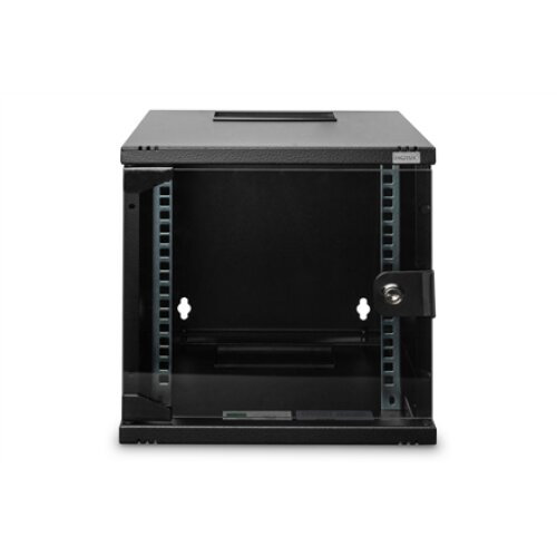Digitus , Wall Mounting Cabinet , DN-10-06U-B , IP protection class: IP20; Front door: Glass door, single opening; Cabinet type: Wall mounting cabinet; Depth: 300 mm; Load capacity: 30 kg , Black