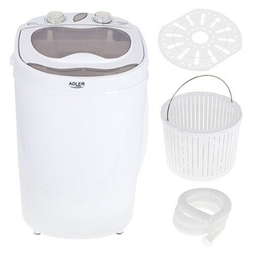 Adler , Mini washing machine , AD 8055 , Top loading , Washing capacity 3 kg , Depth 37 cm , Width 36 cm , White