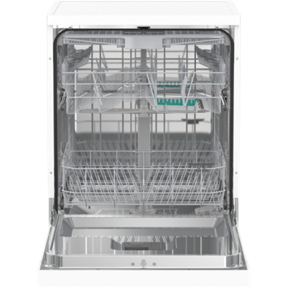 Gorenje , Dishwasher , GS643E90W , Free standing , Width 60 cm , Number of place settings 16 , Number of programs 6 , Energy efficiency class E , Display , AquaStop function , White