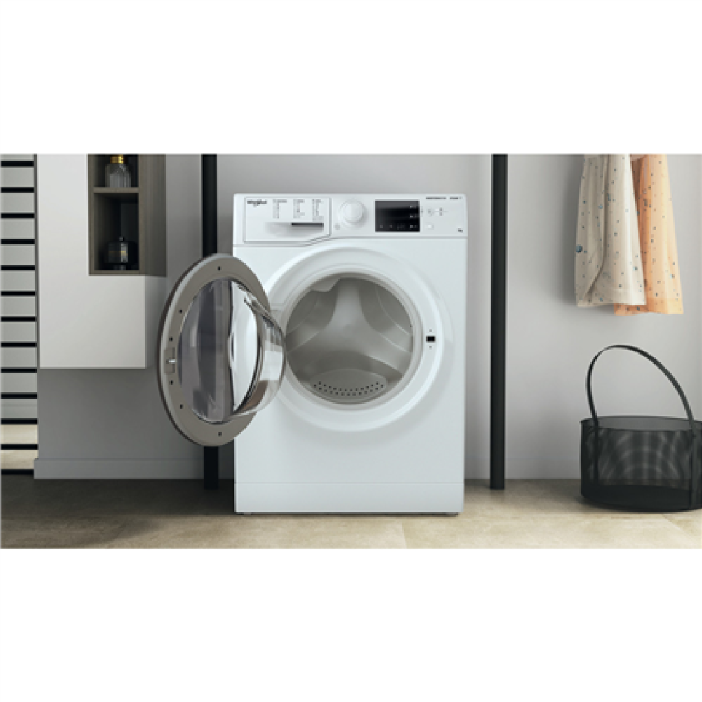 Whirlpool Washing machine , WRSB 7259 WB EU , Energy efficiency class B , Front loading , Washing capacity 7 kg , 1200 RPM , Depth 43.5 cm , Width 59.5 cm , Display , LED , Steam function , White