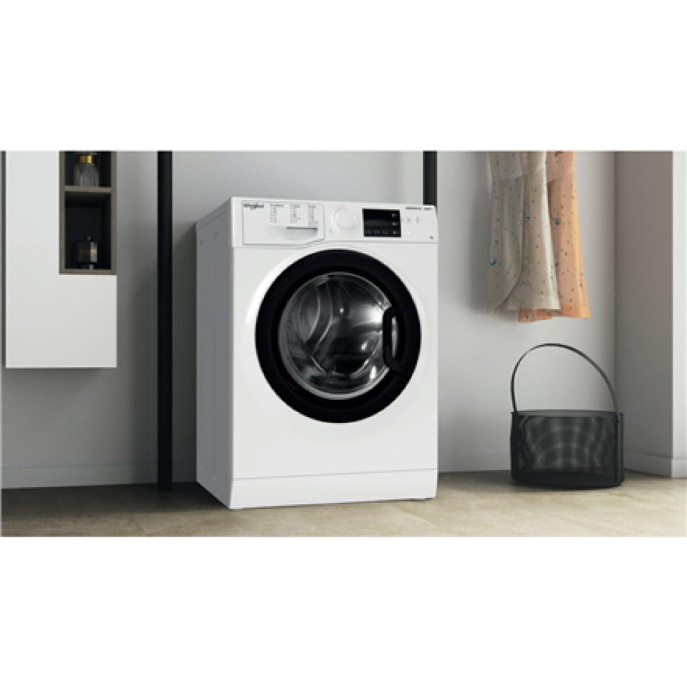 Whirlpool Washing machine , WRSB 7259 WB EU , Energy efficiency class B , Front loading , Washing capacity 7 kg , 1200 RPM , Depth 43.5 cm , Width 59.5 cm , Display , LED , Steam function , White
