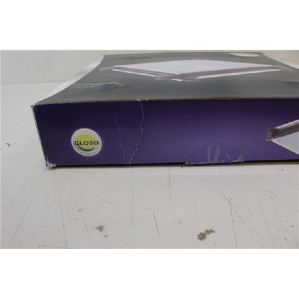 SALE OUT. Ceiling lamp GLOBO Edison, 2 x E27, 60W, with glass, wood color, 40 x 40 x 8.5 cm , Sourcing DAMAGED PACKAGING