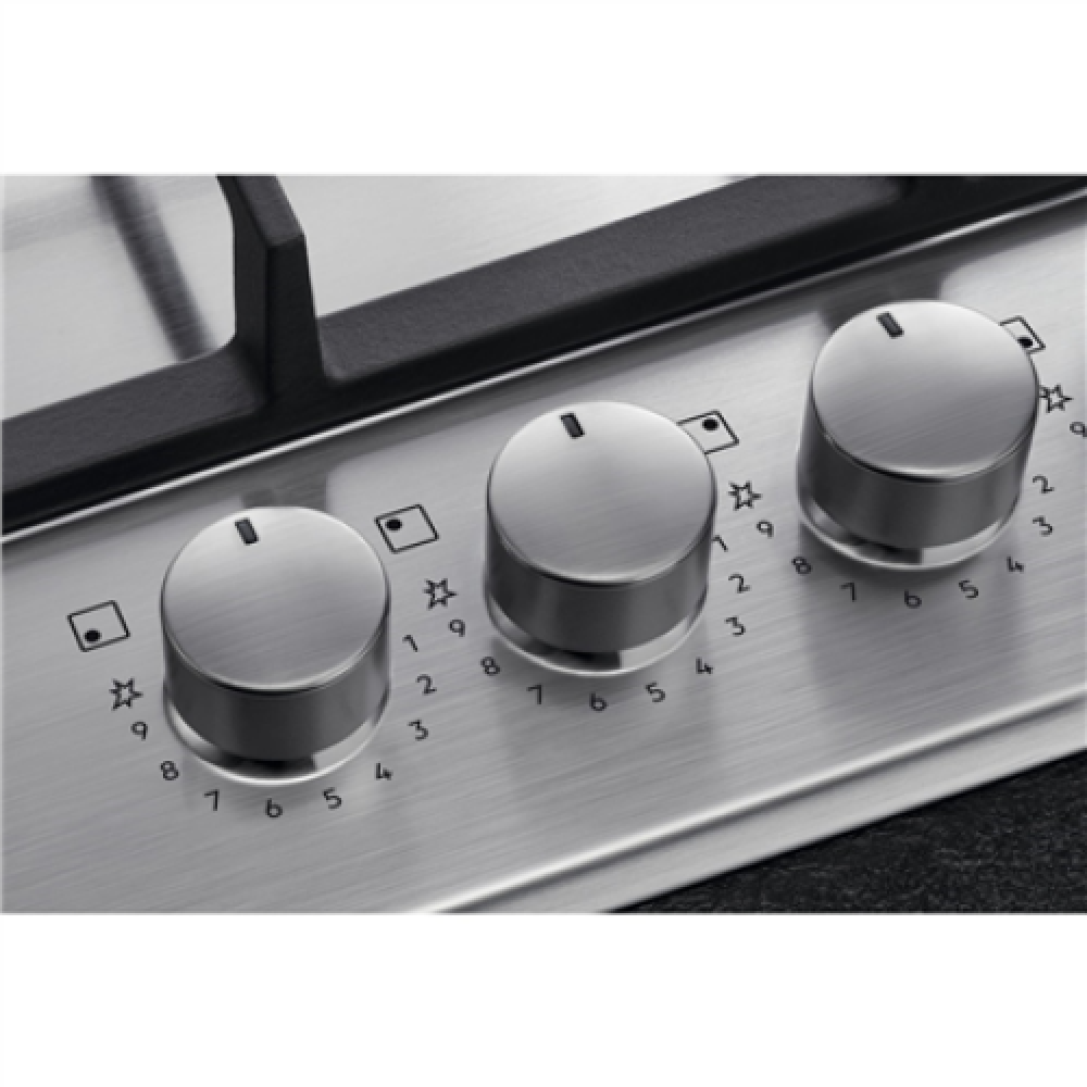 HGB64420SM AEG Hob HGB64420SM Gas, Number of burners/cooking zones 4, Rotary knobs, Stainless steel