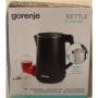 SALE OUT. Gorenje K15DWBK Kettle, Electric, Capacity 1.5 L, Power 2200 W, Stainless Steel, Black , SALE OUT. Gorenje , Kettle , K15DWBK , Electric , 2200 W , 1.5 L , Stainless steel , 360° rotational base , Black , DAMAGED PACKAGING