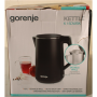 SALE OUT. Gorenje K15DWBK Kettle, Electric, Capacity 1.5 L, Power 2200 W, Stainless Steel, Black , SALE OUT. Gorenje , Kettle , K15DWBK , Electric , 2200 W , 1.5 L , Stainless steel , 360° rotational base , Black , DAMAGED PACKAGING