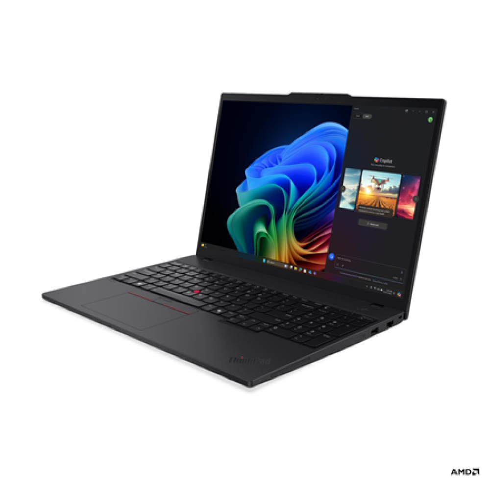Lenovo Thinkpad T16 G4 AMD , Black , 16 , IPS , WUXGA , 1920 x 1200 pixels , Anti-glare , AMD Ryzen AI 5 PRO , 340 , 32 GB , SO-DIMM DDR5 , Solid-state drive capacity 512 GB , AMD Radeon 840M Graphics , Windows 11 Pro , 802.11be , Bluetooth version 5.4 , 