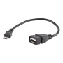 Cablexpert USB OTG AF to Micro BM cable, 0.15 m , Cablexpert