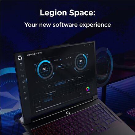 Lenovo Legion Pro 7 16IAX10H , Eclipse Black , 16 , OLED , WQXGA , 2560 x 1600 pixels , Glossy , Intel Core Ultra 9 , 275HX , 64 GB , CSODIMM DDR5 , Solid-state drive capacity 2000 GB , NVIDIA GeForce RTX 5090 , GDDR7 , 24 GB , Windows 11 Home , 802.11be 