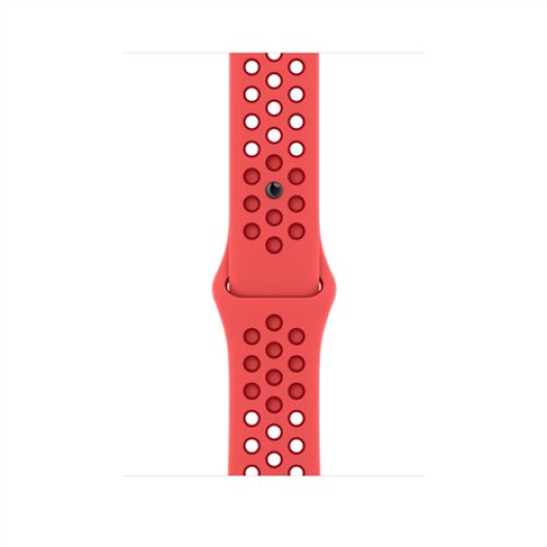 Apple Nike Sport Band, 45, Bright Crimson/Gym Red
