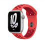 Apple Nike Sport Band, 45, Bright Crimson/Gym Red