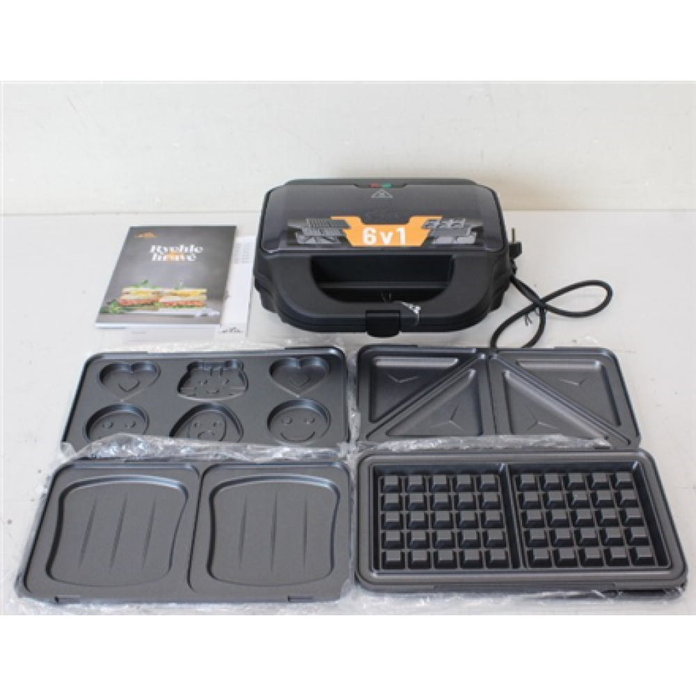 SALE OUT. ETA Sandwich Maker Sorento Plus ETA515190000 ETA 900 W Number of plates 6 Number of pastry 2 Black DAMAGED PACKAGING , ETA , Sandwich Maker , Sorento Plus ETA515190000 , 900 W , Number of plates 6 , Number of pastry 2 , Black , UNPACKED, WITHOUT