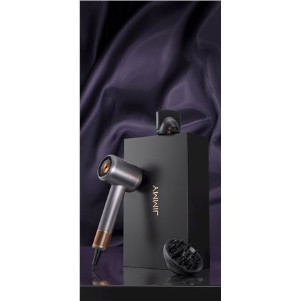 Jimmy , Hair Dryer , F8 , 1600 W , Number of temperature settings 3 , Ionic function , Diffuser nozzle , Grey