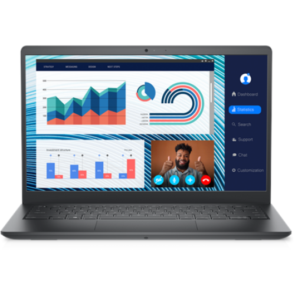 Dell Vostro 14 3420 Black 14 WVA FHD Anti-glare Intel Core i3 i3-1115G4 8 GB DDR4 SSD 256 GB Intel UHD Graphics Windows 11 Home 802.11ac Keyboard language English Keyboard backlit Warranty 36 month(s) Battery warranty 12 month(s)