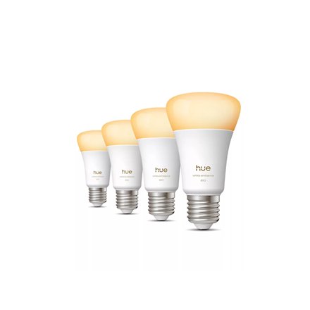 Philips Hue WA 810 A60 4P EU , E27 , 6 W , Warm to cool white light , Bluetooth and Zigbee