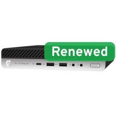 HP Renewed Grade A , EliteDesk 800 G4 , Intel Core i5 , i5-8500T , 8 GB , SSD , 256 GB , Intel UHD Graphics 630 , Wi-Fi , Windows 11 Pro