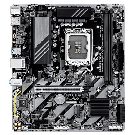 Gigabyte B860M E GEN5 , Processor family Intel , Processor socket LGA1851 , DDR5 , Number of SATA connectors 4 , Supported hard disk drive interfaces SATA, M.2