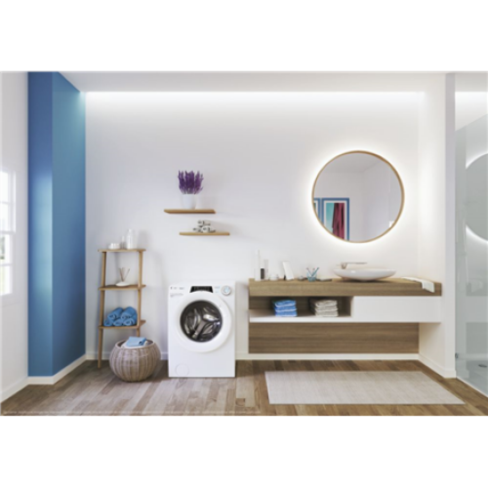 Candy , RO 1284DWMT/1-S , Washing Machine , Energy efficiency class A , Front loading , Washing capacity 8 kg , 1200 RPM , Depth 53 cm , Width 60 cm , Display , TFT , Steam function , Wi-Fi , White