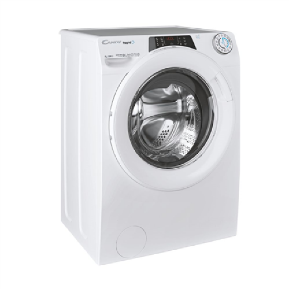 Candy , RO 1284DWMT/1-S , Washing Machine , Energy efficiency class A , Front loading , Washing capacity 8 kg , 1200 RPM , Depth 53 cm , Width 60 cm , Display , TFT , Steam function , Wi-Fi , White