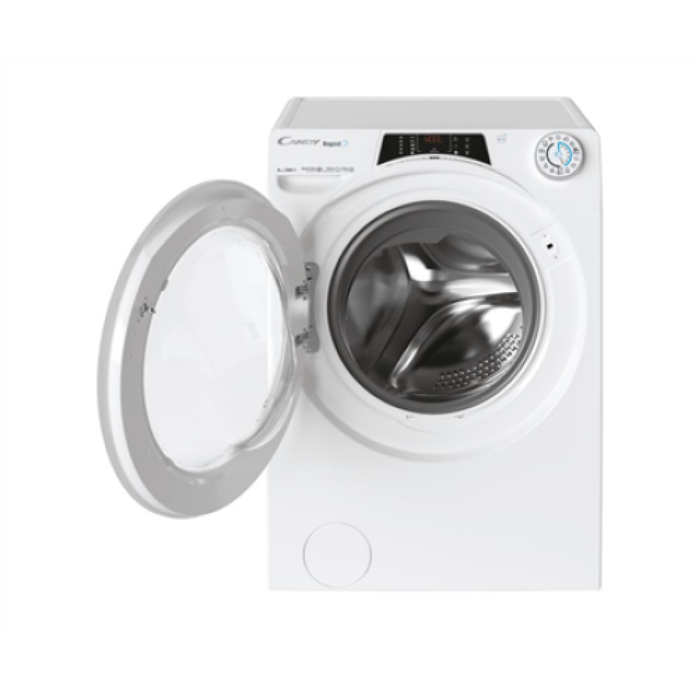 Candy , RO 1284DWMT/1-S , Washing Machine , Energy efficiency class A , Front loading , Washing capacity 8 kg , 1200 RPM , Depth 53 cm , Width 60 cm , Display , TFT , Steam function , Wi-Fi , White