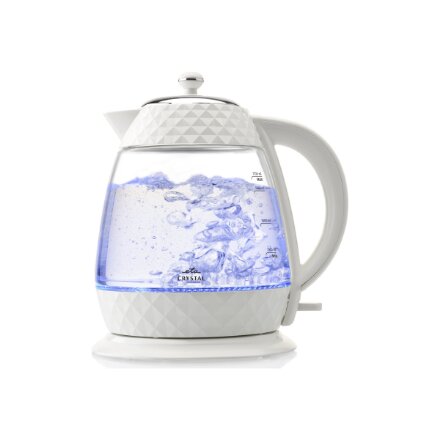 ETA , Crystal Kettle , ETA315490010 , Electric , 2200 W , 1.7 L , Glass , 360° rotational base , Glass/White