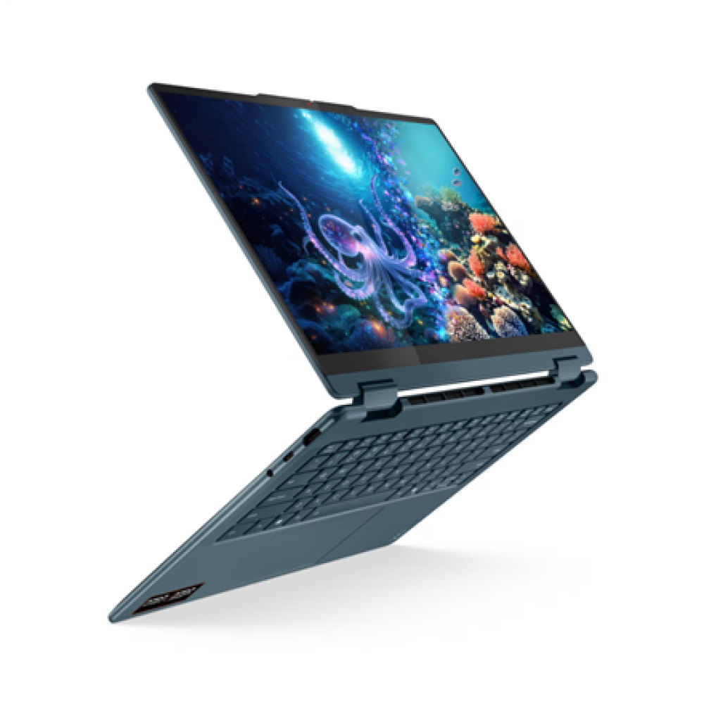 Lenovo- Yoga 7 2-in-1 14AKP10 AMD , Tidal Teal , 14 , OLED , WUXGA , 1920 x 1200 pixels , AMD Ryzen AI 7 , 350 , 16 GB , Soldered LPDDR5 , Solid-state drive capacity 512 GB , AMD Radeon 860M Graphics , Windows 11 Home , 802.11be , Bluetooth version 5.4 , 