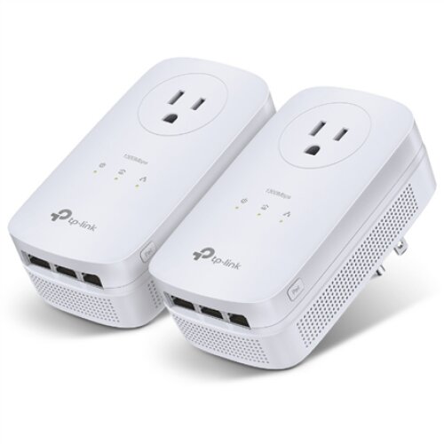 TP-LINK , AV1300 Gigabit Passthrough Powerline Starter Kit , TL-PA8030P KIT , 1300 Mbit/s , Ethernet LAN (RJ-45) ports 3 , No Wi-Fi , Extra socket