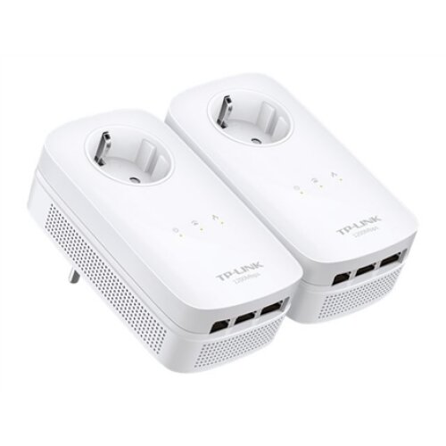 TP-LINK , AV1300 Gigabit Passthrough Powerline Starter Kit , TL-PA8030P KIT , 1300 Mbit/s , Ethernet LAN (RJ-45) ports 3 , No Wi-Fi , Extra socket