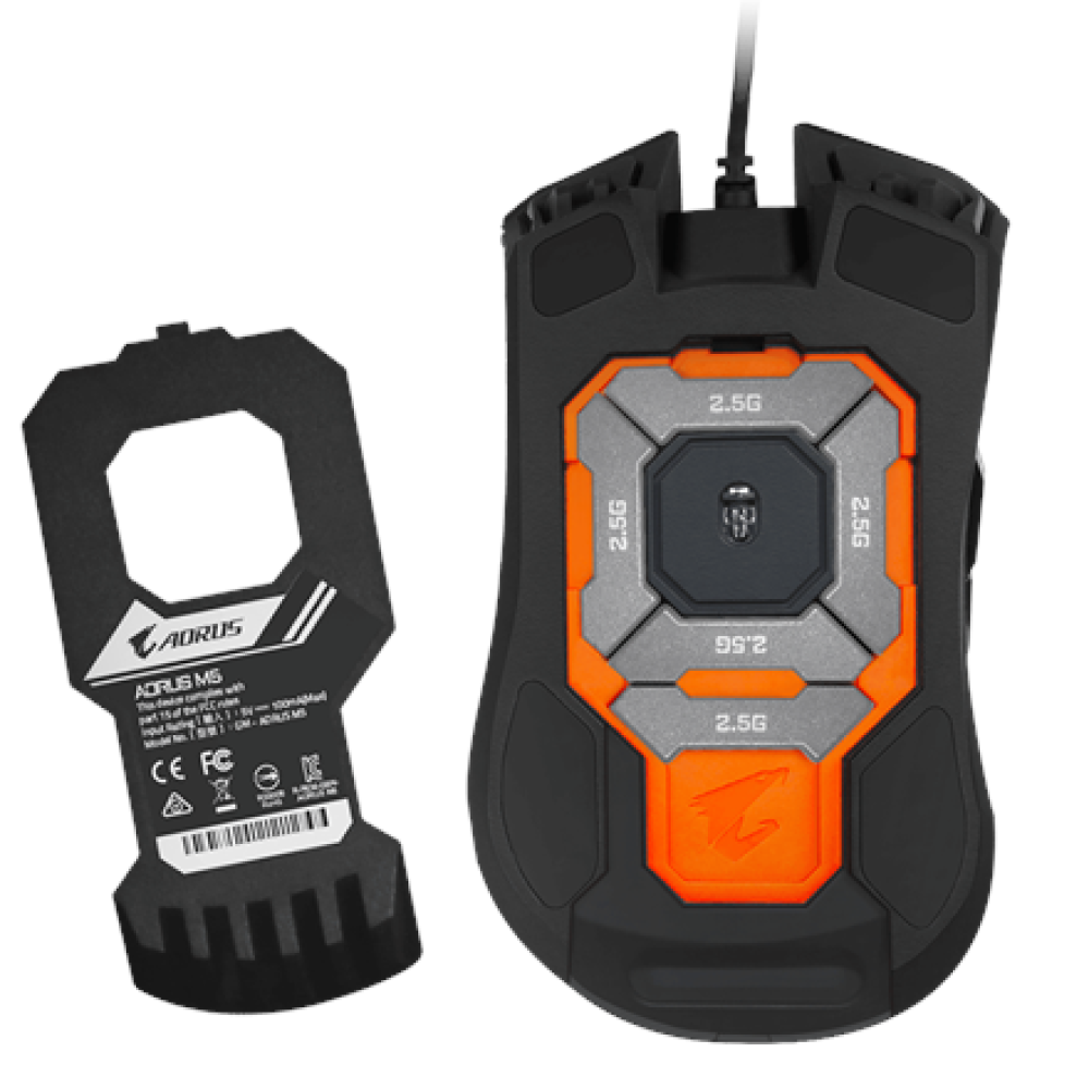 Gigabyte , USB Mouse , AORUS M5 , wired , Black