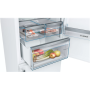 Bosch Refrigerator KGN397WER Series 4 Energy efficiency class E, Free standing, Combi, Height 203 cm, No Frost system, Fridge net capacity 279 L, Freezer net capacity 89 L, 39 dB, White