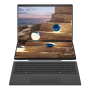 Asus , Zenbook Duo UX8407AA-SN066W , Moher Gray , 14 , OLED , Touchscreen , 2.8K , 2880 x 1800 pixels , 144 Hz , Anti-Reflective , Intel Core Ultra X9 , 378H , 32 GB , LPDDR5X , Solid-state drive capacity 2000 GB , Intel Arc Graphics , Windows 11 Pro , 80
