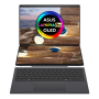 Asus , Zenbook Duo UX8407AA-SN066W , Moher Gray , 14 , OLED , Touchscreen , 2.8K , 2880 x 1800 pixels , 144 Hz , Anti-Reflective , Intel Core Ultra X9 , 378H , 32 GB , LPDDR5X , Solid-state drive capacity 2000 GB , Intel Arc Graphics , Windows 11 Pro , 80
