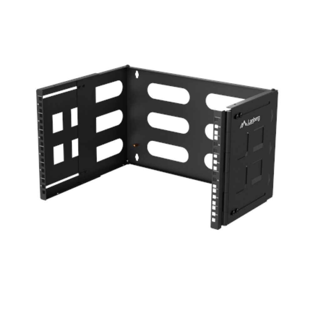 Lanberg Folding Bracket Wall-mount 19 6U , FB01-5406-10B , Black