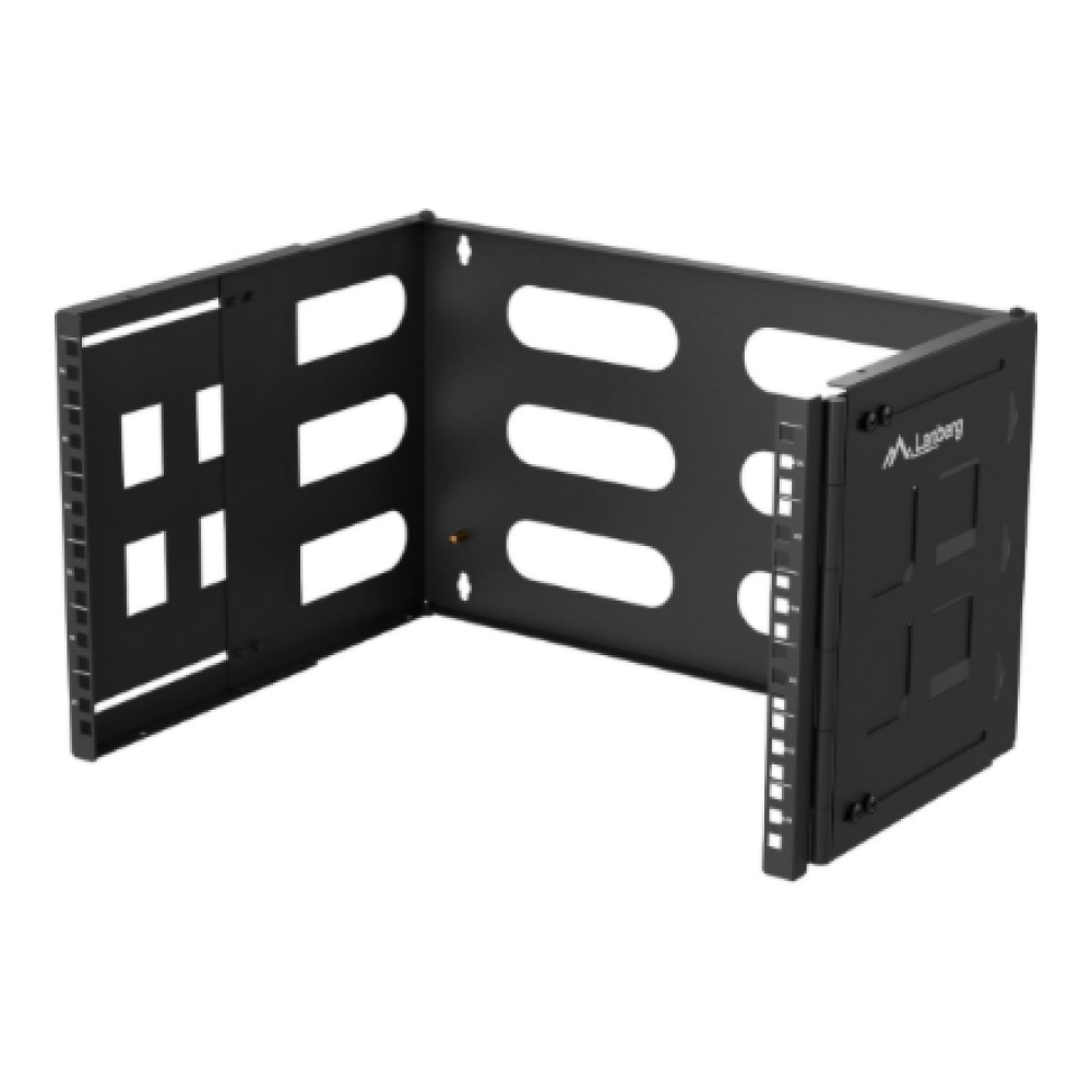 Lanberg Folding Bracket Wall-mount 19 6U , FB01-5406-10B , Black