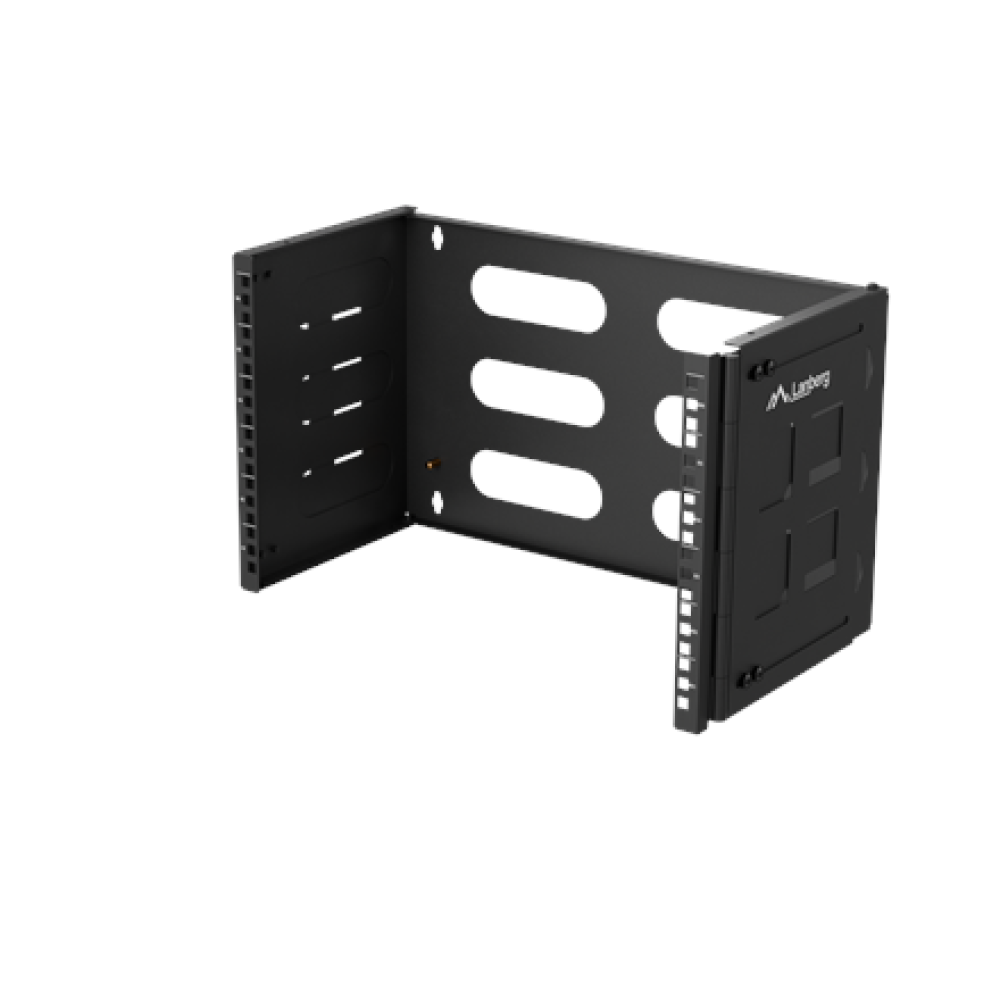 Lanberg Folding Bracket Wall-mount 19 6U , FB01-5406-10B , Black