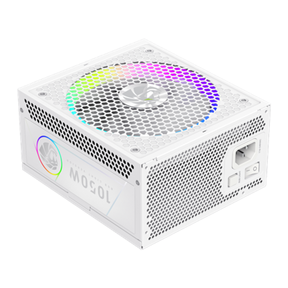 Gamemax PSU , RGB 1050G WH , 1050 W , Gold , Full Modular , White