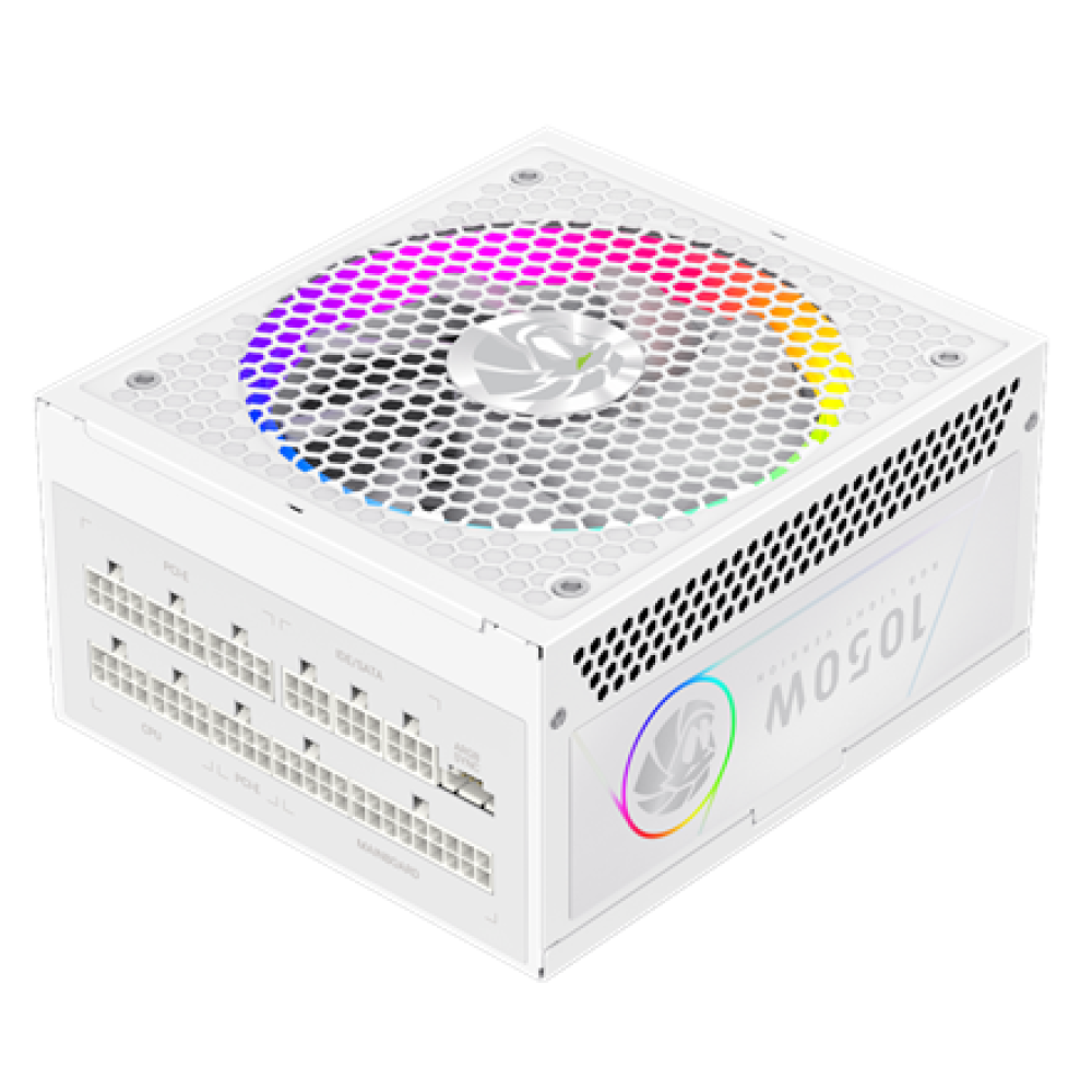 Gamemax PSU , RGB 1050G WH , 1050 W , Gold , Full Modular , White