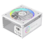 Gamemax PSU , RGB 1050G WH , 1050 W , Gold , Full Modular , White