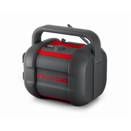 Muse , Jobsite Radio , M-968 BTR , 40 W , Waterproof , Bluetooth , Wireless connection , Portable , NFC features , Black/Red