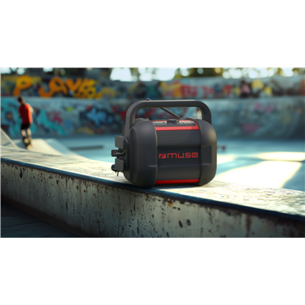 Muse , Jobsite Bluetooth Radio , M-968 BTR , 40 W , Bluetooth , NFC features