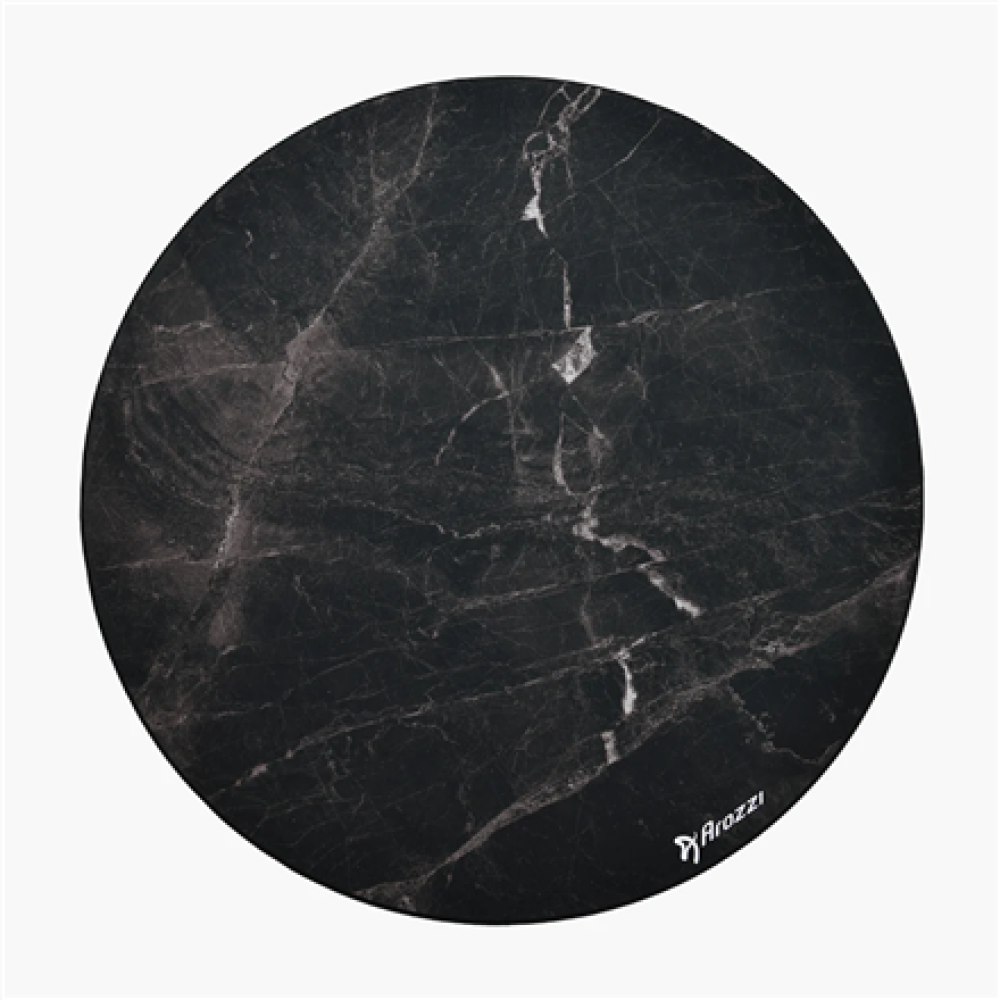 Arozzi Zona Round Floor Pad , Black Marble