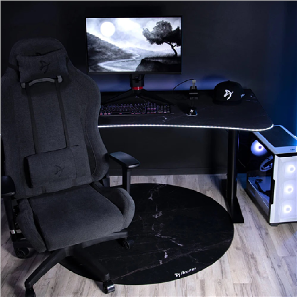 Arozzi Zona Round Floor Pad , Black Marble