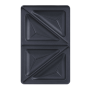 TEFAL , Triangle toasted sandwich set for Snack Collection , XA800212 , Dimensions (W x L) 13 x 22.5 cm , Black