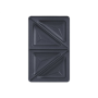 TEFAL , Triangle toasted sandwich set for Snack Collection , XA800212 , Dimensions (W x L) 13 x 22.5 cm , Black