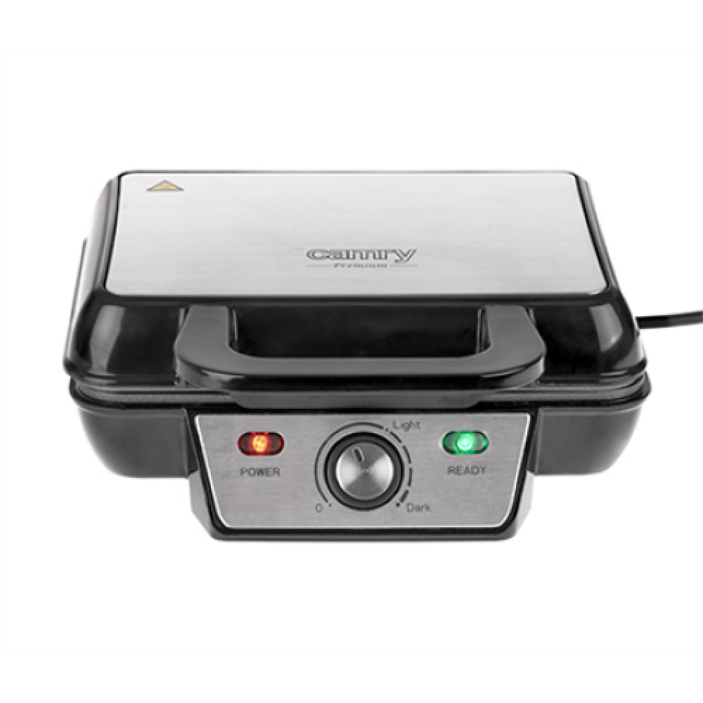 Camry , Waffle Maker , CR 3046 , 1600 W , Number of pastry 2 , Belgium , Black/Stainless Steel