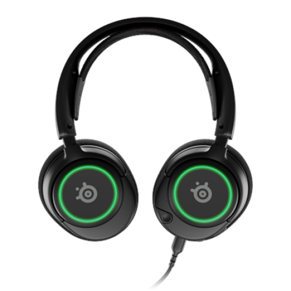 SteelSeries Gaming Headset Arctis Nova 3 Over-Ear, Built-in microphone, Black, Noise canceling